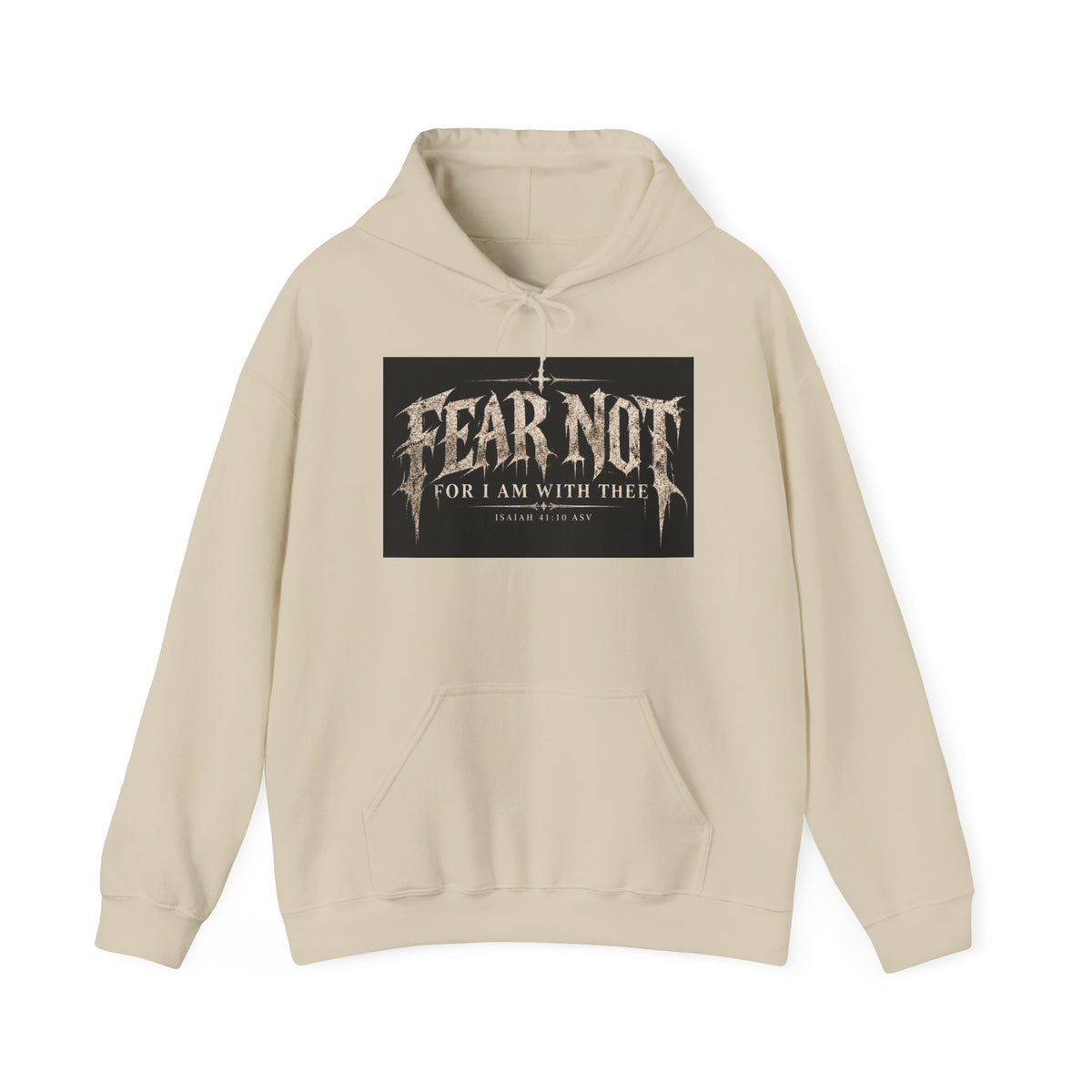 Fear Not Hoodie Holiday October edition — Christian Cross Graphic Hooded Sweatshirt