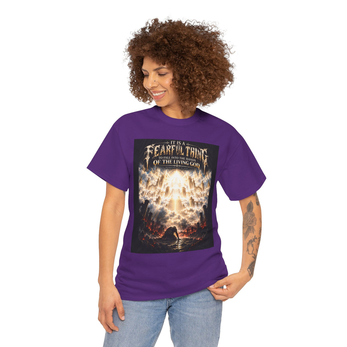 Fear of the Living God T-Shirt – ‘Be Wise Fear Yahweh’ Scripture Tee (Prov 9:10)