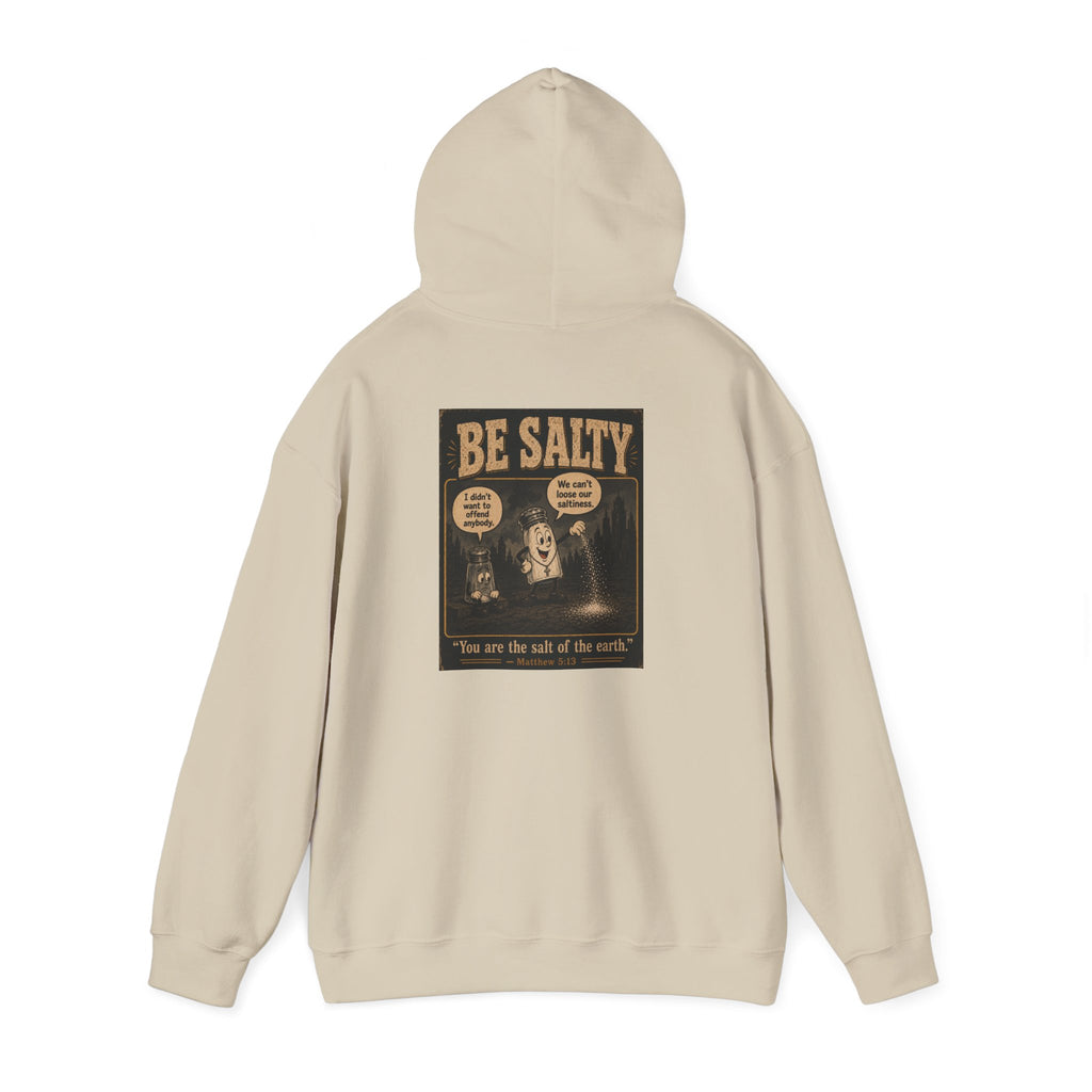Salt the Earth Hoodie — "Salt the Earth" Matthew 5:13 Christian Graphic Pullover