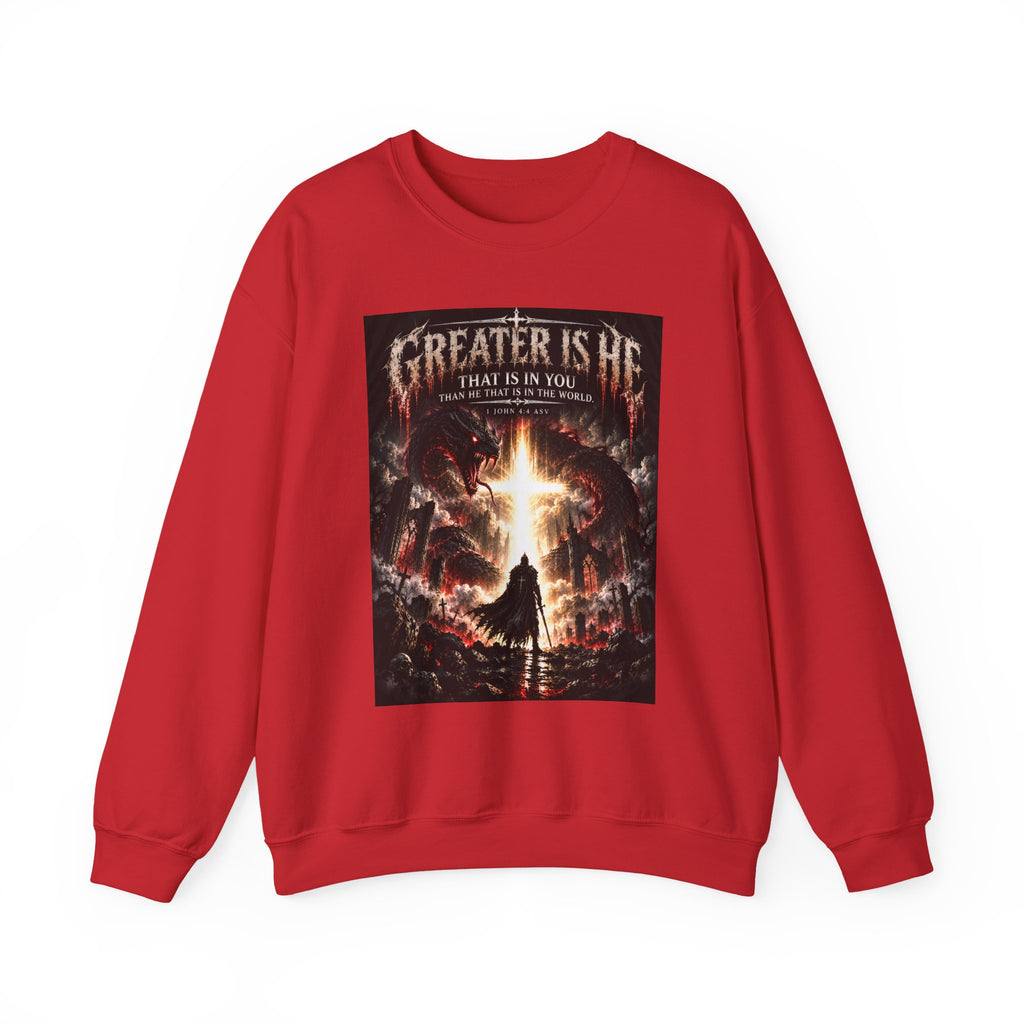 "Greater Is He" Ad Edition Holiday October Edition Cross Design